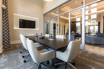 A Meeting Room at The Aster Apartments, North Carolina